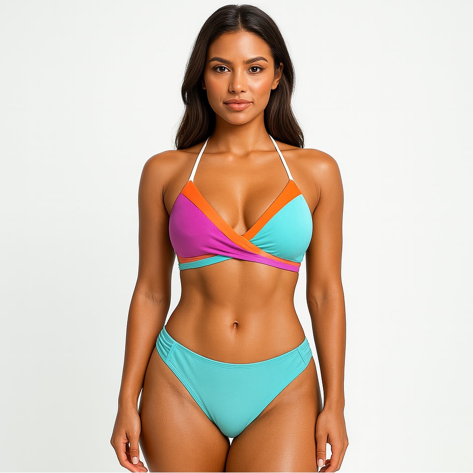 New Victoria’s Secret Pink Bikini Set - Colorblock Cutie Vibes